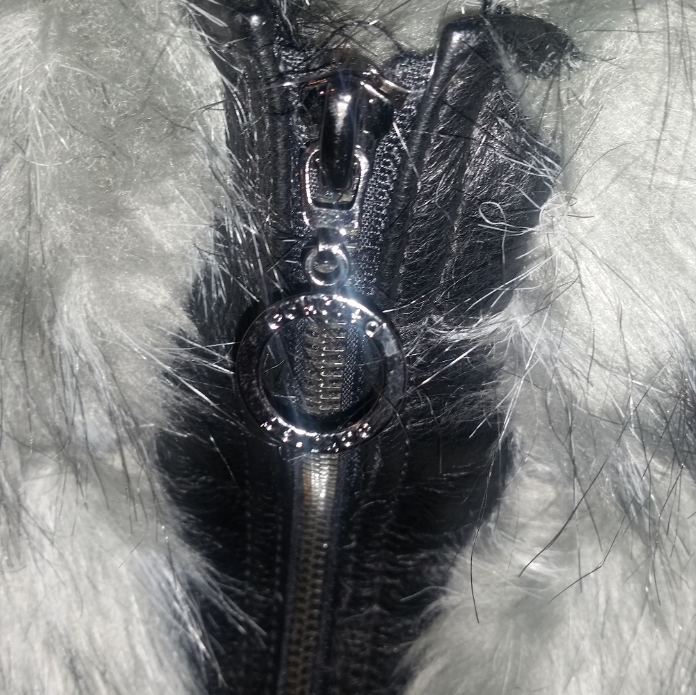 Ecko Unltd Teddy bear faux fur Leather jacket coat New - Picture 5 of 8
